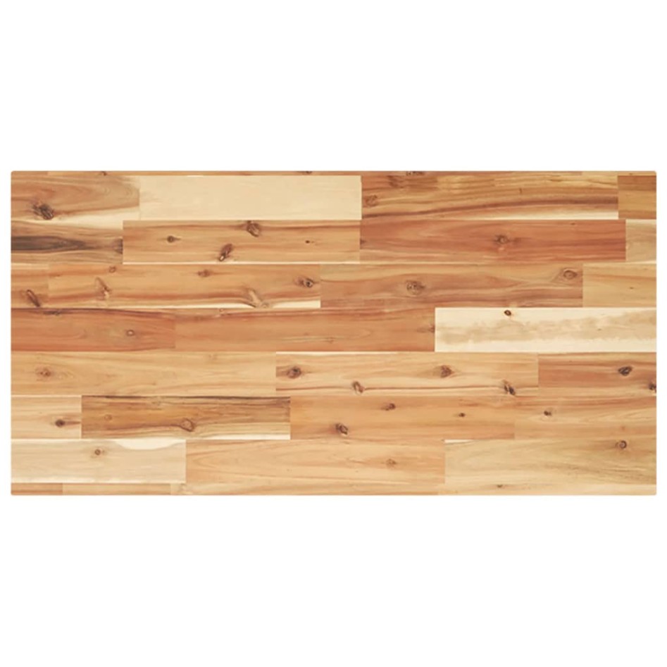 Estante flotante madera acacia maciza acabado aceite 80x40x2