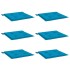 Cojines de silla de jardín 6 uds tela Oxford azul 50x50x3