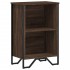 Estantería de madera de ingeniería marrón roble 50x31x74,5