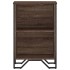Estantería de madera de ingeniería marrón roble 50x31x74,5