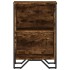 Estantería madera de ingeniería roble ahumado 50x31x74,5