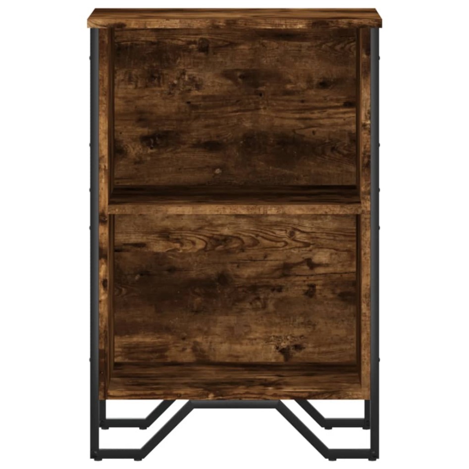 Estantería madera de ingeniería roble ahumado 50x31x74,5