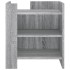 Mesita de noche madera de ingeniería gris Sonoma 45x50x50