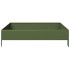 Arriate de acero verde oliva 100x100x26