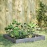 Jardinera de acero galvanizado 100x100x26