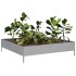 Jardinera de acero galvanizado 100x100x26
