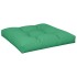 Cojín para sofá de palets de tela verde 80x80x12