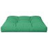 Cojín para sofá de palets de tela verde 80x80x12