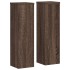 Soportes de plantas 2 uds madera marrón roble 17x17x60