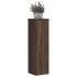 Soportes de plantas 2 uds madera marrón roble 17x17x60