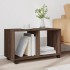 Armario con ruedas madera ingeniería marrón roble 72x33x42,5