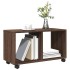 Armario con ruedas madera ingeniería marrón roble 72x33x42,5