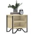 Mesita de noche madera contrachapada color roble 40x30x40