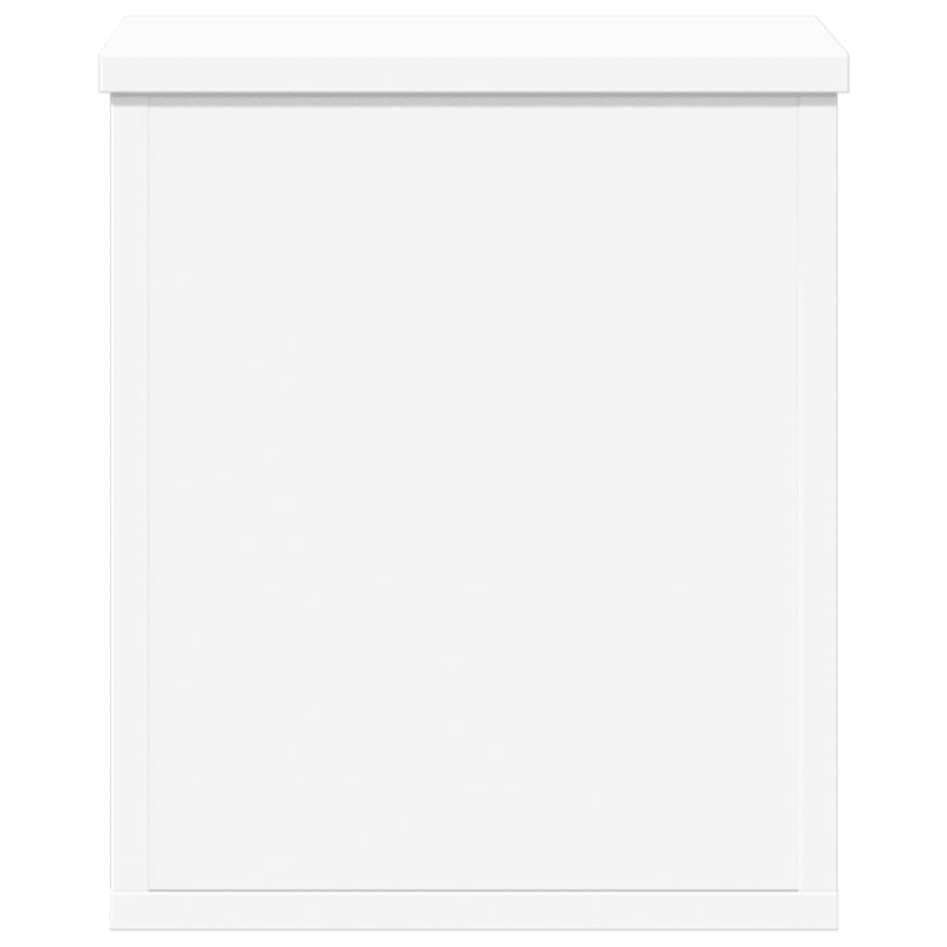 Caja de almacenaje madera de ingeniería blanco 30x35x35