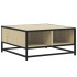 Mesa de centro madera y metal roble Sonoma 60,5x60,5x30