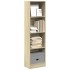 Estantería de madera de ingeniería roble Sonoma 40x24x143