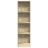 Estantería de madera de ingeniería roble Sonoma 40x24x143