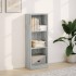 Estantería de madera de ingeniería gris Sonoma 40x24x109