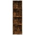 Estantería de madera de ingeniería roble ahumado 40x24x143