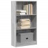 Estantería de madera de ingeniería gris Sonoma 60x24x109