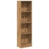 Estantería de madera de ingeniería roble artesano 40x24x143