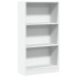 Estantería de madera de ingeniería blanca 60x24x109