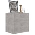 Mesita de noche madera contrachapada gris hormigón 40x30x40