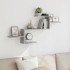 Estante de pared madera ingeniería gris Sonoma 104x15x49