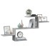 Estante de pared madera ingeniería gris Sonoma 104x15x49