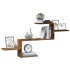 Estante de pared madera de ingeniería envejecida 104x15x49