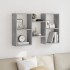 Estantería de pared madera ingeniería gris hormigón 96x18x60