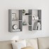 Estantería de pared madera ingeniería gris Sonoma 96x18x60