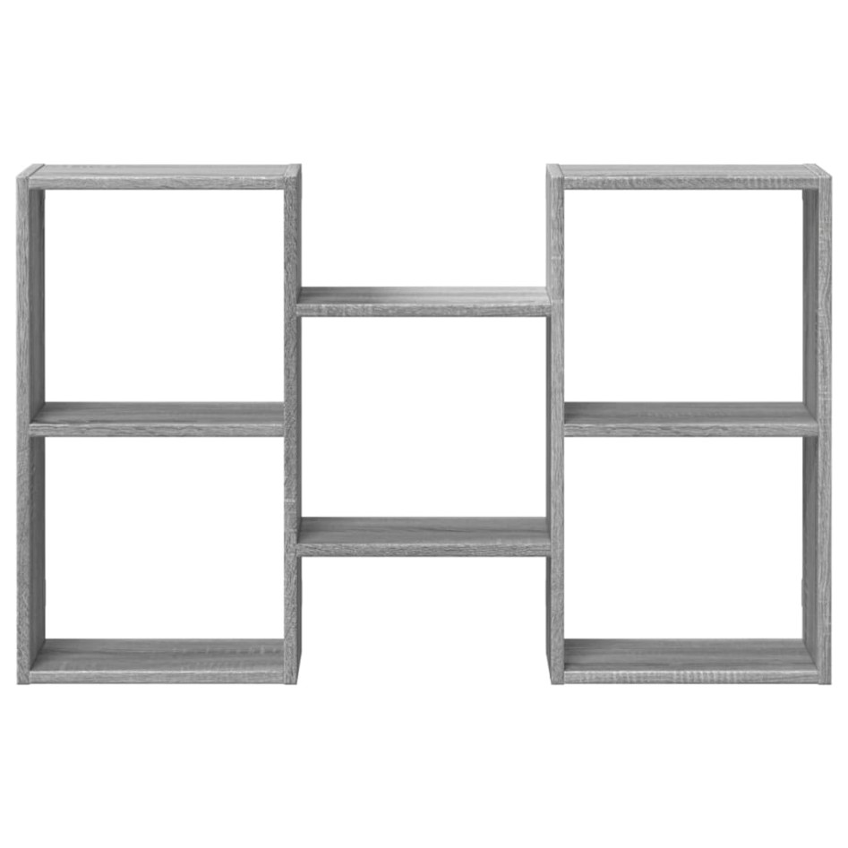 Estantería de pared madera ingeniería gris Sonoma 96x18x60