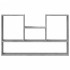 Estantería de pared madera ingeniería gris hormigón 99x15x60