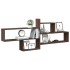 Estante de pared madera ingeniería marrón roble 167,5x18x68