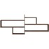 Estante de pared madera ingeniería marrón roble 167,5x18x68