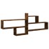 Estante de pared madera ingeniería roble ahumado 167,5x18x68