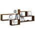 Estante de pared madera ingeniería roble ahumado 167,5x18x68