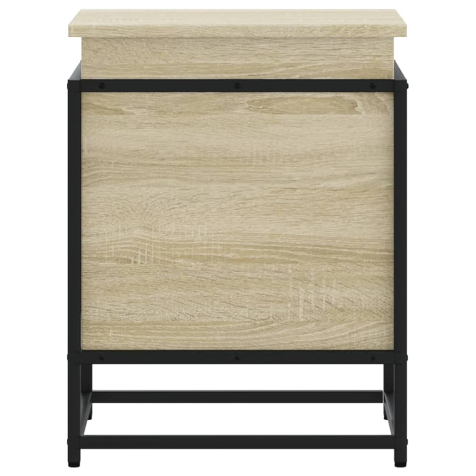 Caja de almacenaje con tapa madera roble Sonoma 40x40x51,5