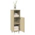 Armario de baño madera ingeniería roble Sonoma 30,5x30x95