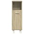 Armario de baño madera ingeniería roble Sonoma 30,5x30x95