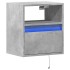 Mueble de TV de pared con luces LED gris hormigón 41x31x45