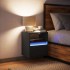 Mesita de noche de pared con luces LED