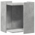 Mueble arenero de gatos madera gris hormigón 42x42x51