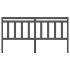 Cabecero de cama madera maciza de pino gris 186x4x100