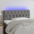 Cabecero con LED de tela gris oscuro 100x7x78/88