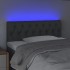 Cabecero con LED de tela gris oscuro 100x7x78/88