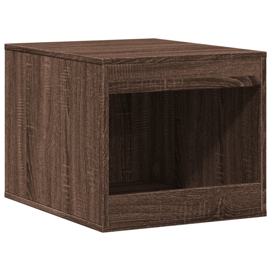 Mueble arenero para gatos madera marrón roble 47x59x42