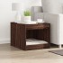 Mueble arenero para gatos madera marrón roble 47x59x42