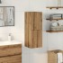 Armario pared baño madera ingeniería roble artisian 30x30x80